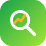 SEO organic keyword ranking icon